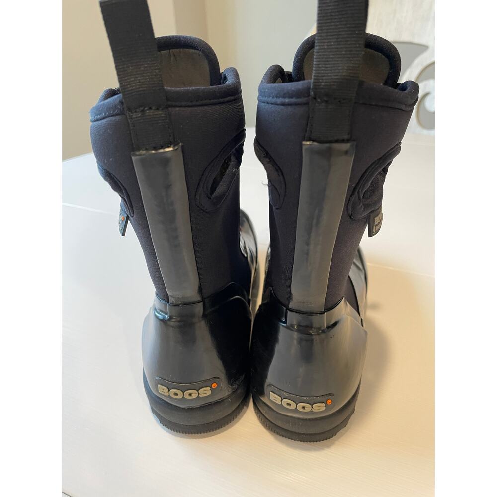 Bogs Boots Sidney Solid Black Sz 6 Waterproof Rain Snow Lace Up Outdoors - Picture 6 of 14